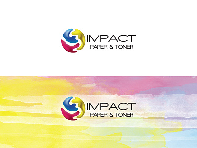 Impact Paper & Toner Logo adobe illustrator brand identity branding logo printing vector vector art