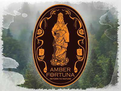 Amber Fortuna Logo/Emblem amber ancient brand identity branding classical emblem illustration jewellery logo logo design vector vector art
