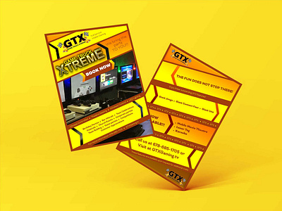 Game Truck Xtreme - Promo Flyer Mockup design typography