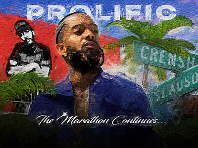 Nipsey Hussle Mural - WIP design digital art digital illustration digital painting