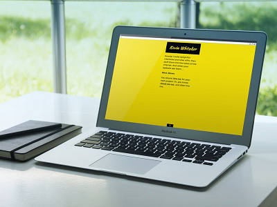 Launching my new personal site black flat gallery minimal portfolio web website yellow