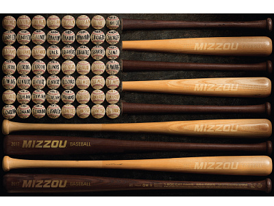 Mizzou Baseball Poster baseball design poster sports design
