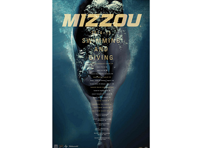 Mizzou Swimming Poster design poster sports design