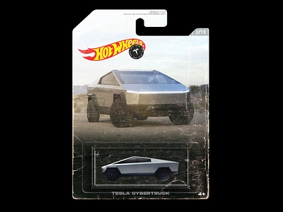 TESLA x HOT WHEELS - PACKAGING cybertruck hot wheels packaging photoshop tesla toy