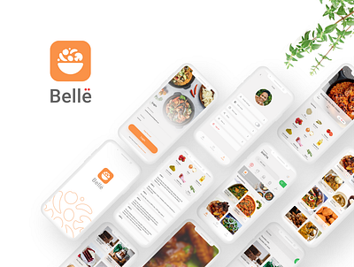 Belle app branding design ui ux