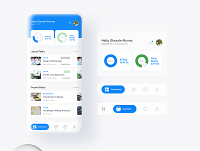 Mobile Student Dashboard app dashboard lagos mobile ui