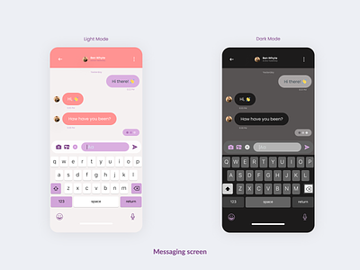Messaging screen. 🗨️ For Art & Design Online Classes App.