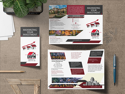 Tri-Brochure branding colors corporate design design good simple smart style stylish typography