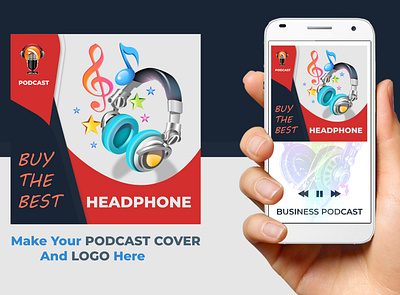 Podcast cover art or Logo 1 branding colors corporate design design good simple smart style stylish typography