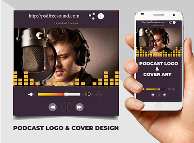Podcast cover art or Logo 2 branding colors corporate design design good logo simple smart style stylish typography
