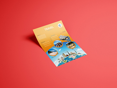 Travel Flyer branding colors corporate design design good logo simple smart stylish typography