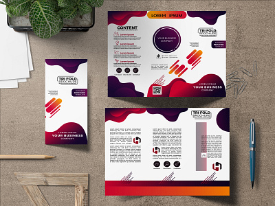 TRI_FOLD BROCHURE branding colors corporate design design good icon logo smart stylish typography