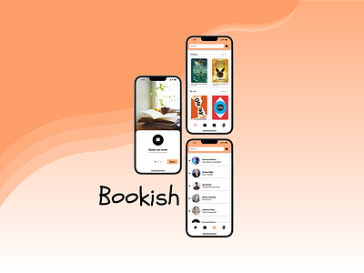 Bookish App app design illustration mockup ui user ux