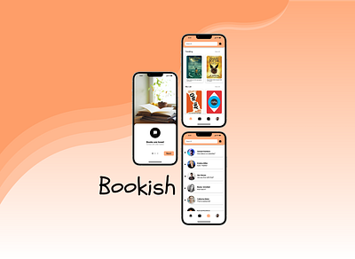 Bookish App app design illustration mockup ui user ux