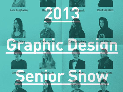 Senior Show Poster Invitation