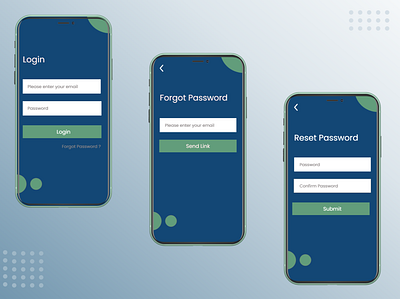 User Login & Reset Password graphic design