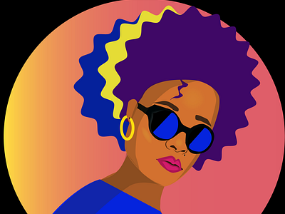 Simple portrait afro