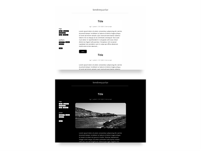 A Minimal Blog Website blog blog design design minimal ui ux web website website design
