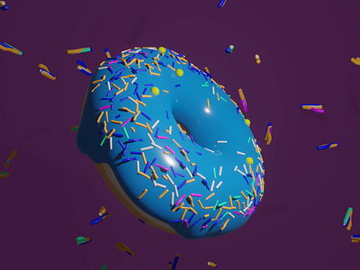 My First Blender Donut (It Begins) CGI Donut Sprinkle Effect