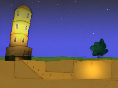 Watchman's Tower character characterart environment environmentdesign indiegame night tower videogame