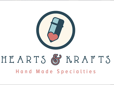 Hearts & Krafts Logo with Tagline