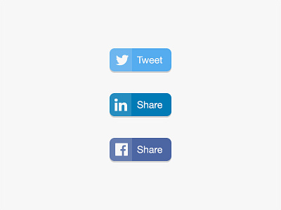 Social Buttons buttons flat social media