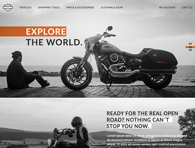 Motorcycle website design design harley davidson harley davidson motorcycle motorsport web web design webdesign website design