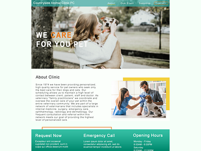 Web Design - Veterinary Clinic