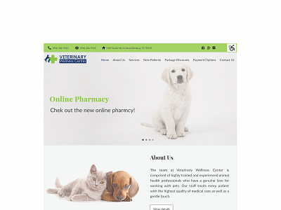 Web Design -Veterinary Clinic design pet vet veterinarian veterinary veterinary clinic web
