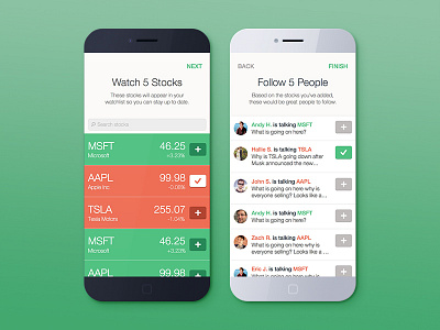 Bullseye - Social Stock App - Onboarding