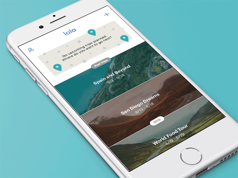 Travel by chat animation chat design iphone lola pixate principle travel trips ui ux