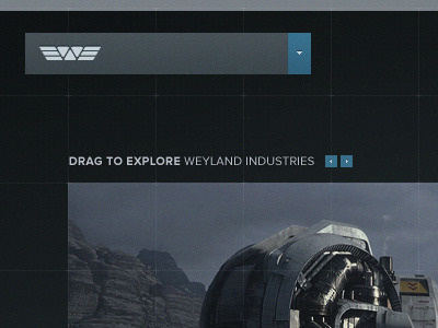 Weyland Industries - Dropdown Menu prometheus ui weyland industries