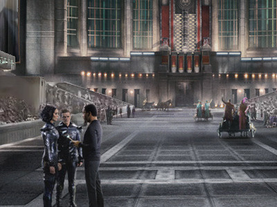 Hunger Games: Capitol Tour - Avenue of the Tributes capitol tour hunger games matte painting