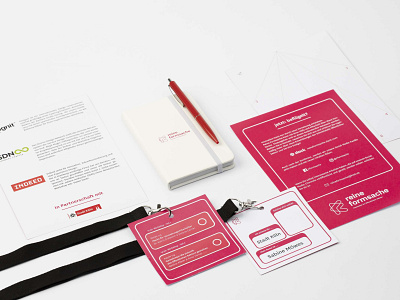 Reine Formsache badge branding editorial design event branding event design layout design visual identity