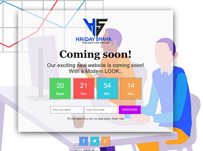 Coming soon Page for your website1 wordpress design
