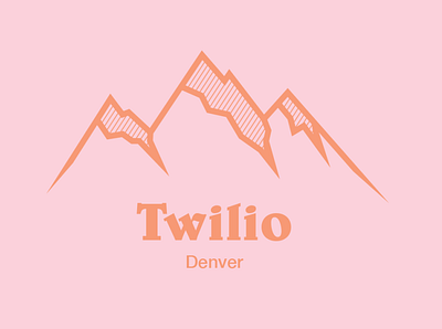 Twilio Denver Logo Concept colorado denver illustration mountains