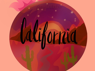 Cali '19 california calligraphy design illustration