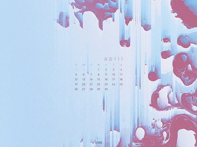 kriegs 2020 April dribbble 4k abstract artwork calendar download wallpaper