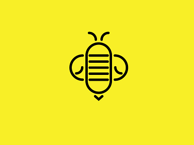 Bee (rejected) bee happy crafter bee illustration illustrator logo vector