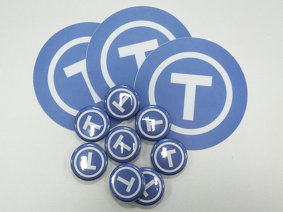 MakerBot Thingiverse: Swag branding buttons logo makerbot stickers swag thingiverse work