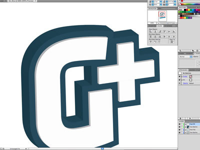 G+3D 3d illustrator screenshot type work