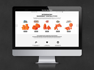 MakerBot Digital Store digital store ecommerce makerbot storefront ui ux web design work