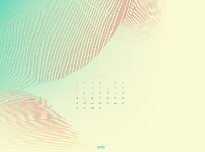 March 2021 4k abstract artwork calendar download wallpaper