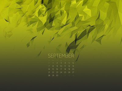 September 2014 abstract c4d calendar cinema 4d download low poly wallpaper