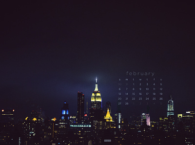 February 2022 4k calendar download manhattan nyc photography wallpaper