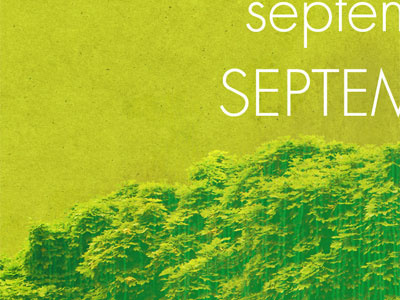 WIP - September Calendar drips futura tree work in progress