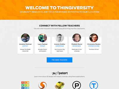 Thingiversity education makerbot thingiverse thingiversity ux design web design work