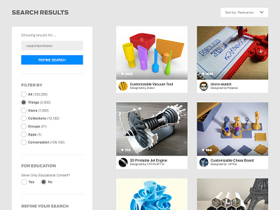 Thingiverse Search