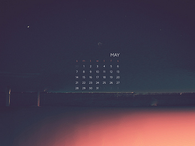 May 2017 abstract beach calendar download glitch ocean photography wallpaper