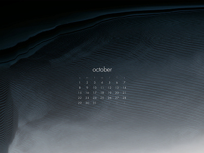 October 2017 abstract calendar download glitched wallpaper